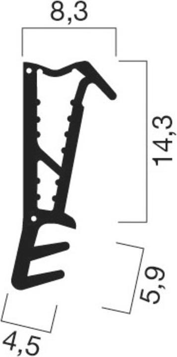 Actual product image Goll Front door sealing profiles SF 1028
