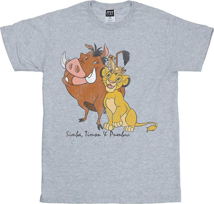 Image du produit The Lion King T-shirt classique Simba Timon et Pumba pour garçons (128)