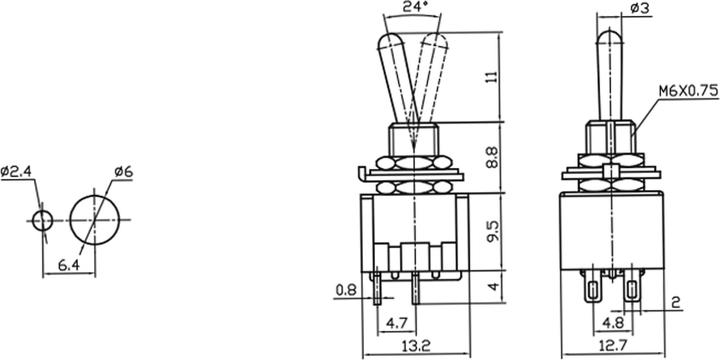 Nutritional values and ingredients Eneroid Toggle switch MTS-201-A1