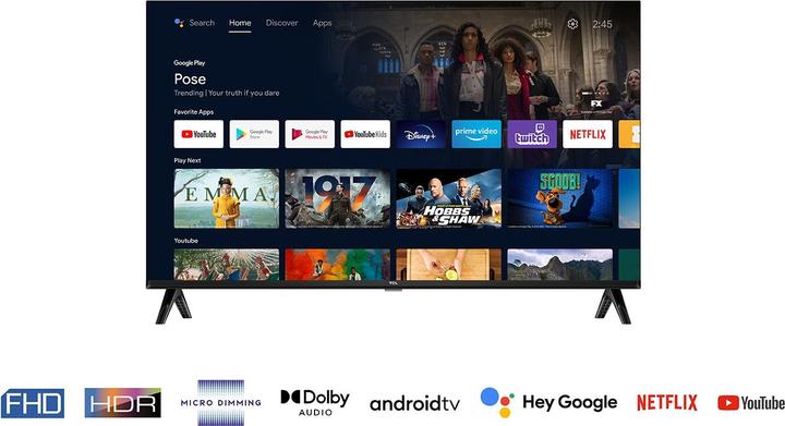 Actual product image TCL 32S5400AF (32", LED, Full HD, 2023)