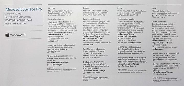 Productafbeelding Microsoft Surface Pro (12.30", Intel Core M3-7Y30, 4 GB, 128 GB)