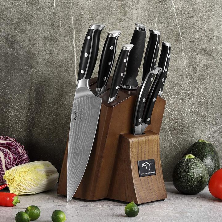Actual product image Nanfang Brothers Set of 9 Kitchen Knives