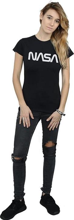 Actual product image Nasa Womens/Ladies Modern Logo Cotton Boyfriend T-Shirt (L)