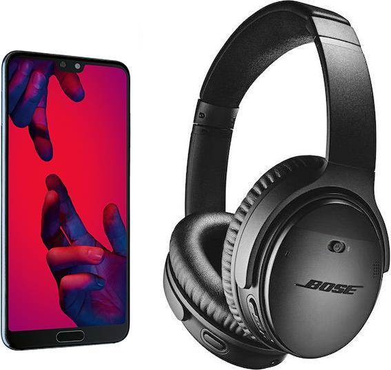 Actual product image Huawei P20 Pro + Bose QuietComfort 35 II