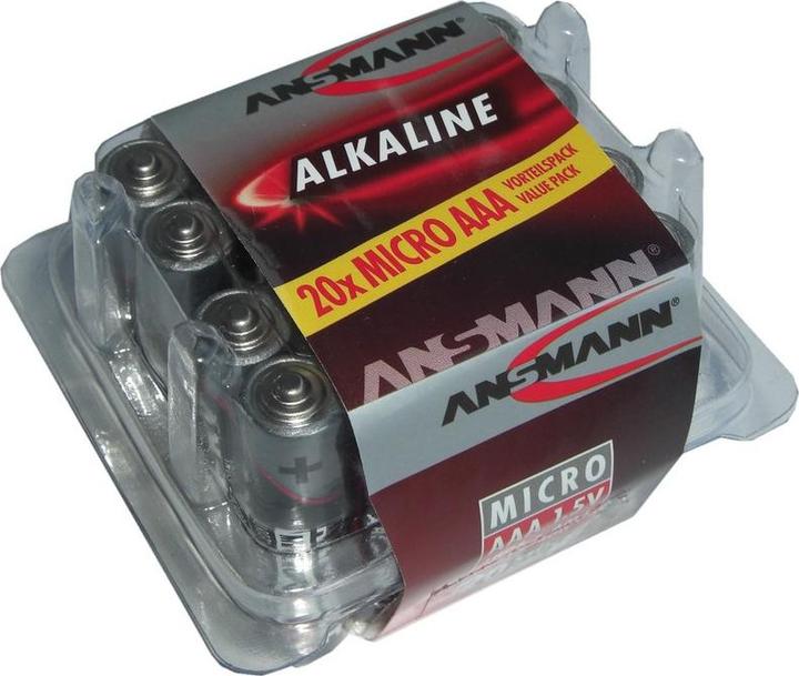Image du produit Ansmann LR03 Alcaline (20 pcs, AAA)