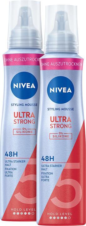 Produktbild NIVEA Ultra Strong Styling Mousse DUO (300 ml, Schaumfestiger)