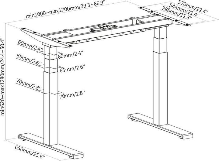 Produktbild Xantron Stehtisch E7G-M16080W (80 x 160 cm)