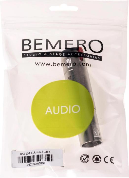 Image du produit Bemero Adaptateur jack XLR BA1104 (Adaptateur jack)