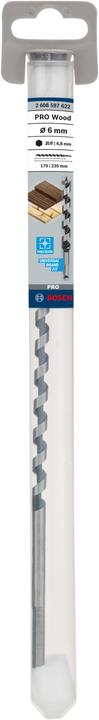 Produktbild Bosch Professional Zubehör PRO Wood Holzschlangenbohrer, 6 x 170 x 235 mm (6 mm)