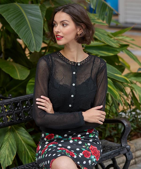 Image du produit Joe Browns Sheer Rose Lace Cardigan (40)