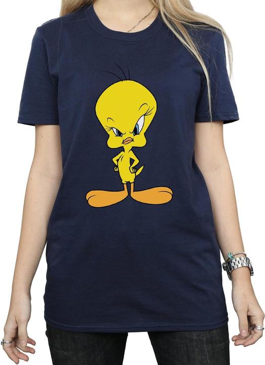 Actual product image Looney Tunes Womens/Ladies Angry Tweety Cotton Boyfriend T-Shirt (L)