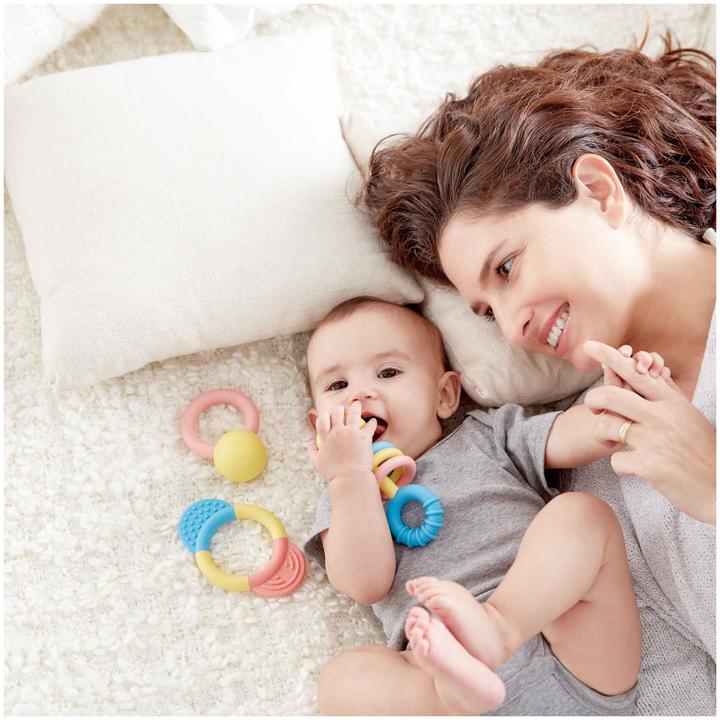 Actual product image Hape Rattle and teething ring set
