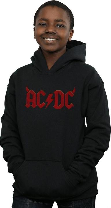 Immagine prodotto AC/DC Horns Logo Felpa con Cappuccio Ragazzi (152, 158)
