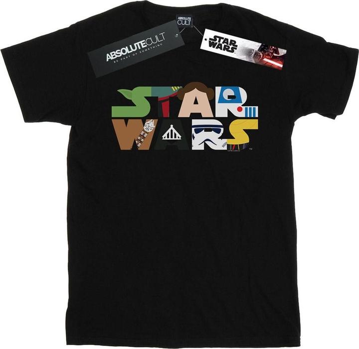 Immagine prodotto Star Wars Character Logo Maglietta Ampia Donna (3XL)