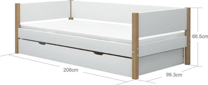 Produktbild Flexa Bett Nor mit Ausziehbett (90 x 200 cm)