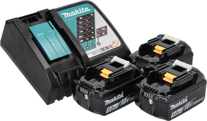 Immagine prodotto Makita Trapano avvitatore a batteria DDF 484 RT3J 18 V 54 Nm brushless + 3x batteria 5,0 Ah + caricatore + (Batteria ricaricabile)