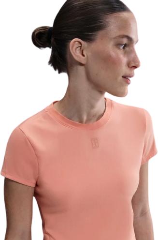 Actual product image Nike Court Advantage Dri-Fit Short-Sleeve Tennis Top Apricot Agate Woman (XS)