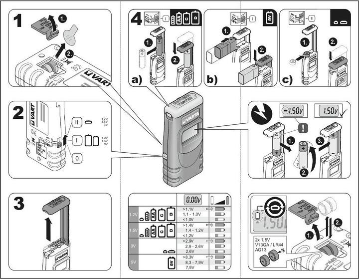 Image du produit Varta Testeur de batterie numérique LCD