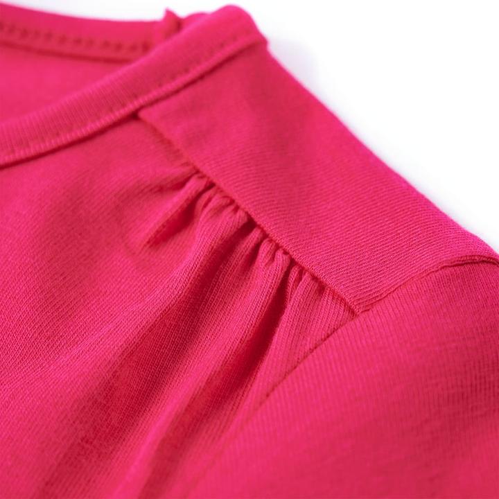 Actual product image VidaXL Children's long-sleeved shirt bright pink 104,Material: 95% cotton (104)