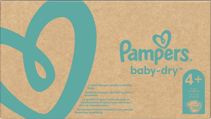 Actual product image Pampers Baby-Dry (Size 4+, Monthly box, 152 Piece)