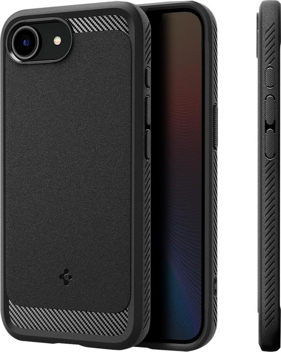 Immagine prodotto Spigen Rugged Armor MagFit TPU Back Cover Schwarz Apple iPhone 16e (Apple iPhone 16e)