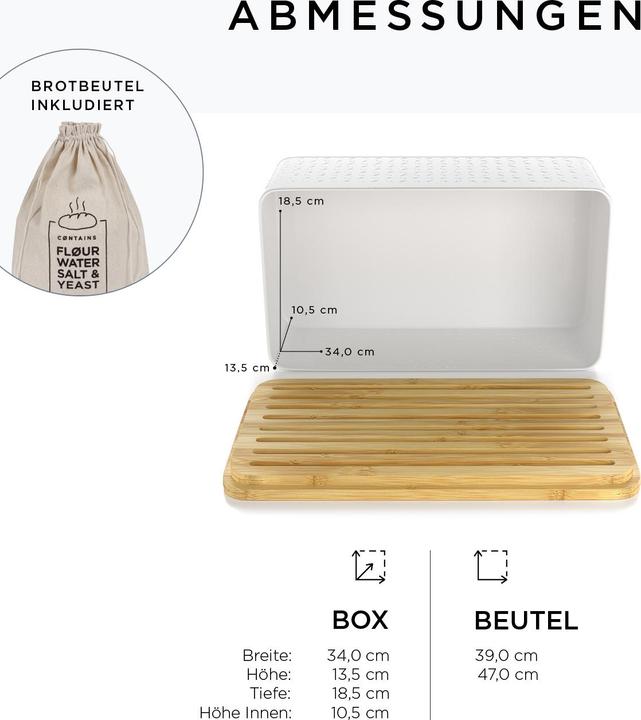 Produktbild Lars Nysøm Brotkasten mit Schneidebrett
