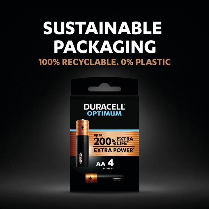 Image du produit Duracell Optimum Pack de 4 piles AA (4 pcs, AA)