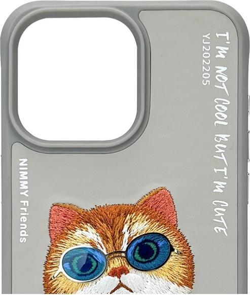 Produktbild PanzerGlass Nimmy case iPhone 15 Pro 6.1" gray Glasses Cool Cat (Apple iPhone 15 Pro)