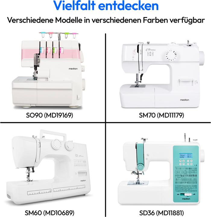 Produktbild Medion Nähmaschine Life Overlock SO90