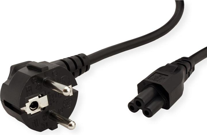 Actual product image Roline Schuko power cable angled (1.80 m)