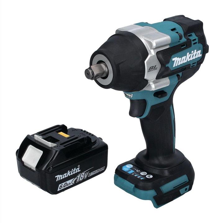 Produktbild Makita DTW 700 G1 Akku Schlagschrauber 18 V 700 Nm 1/2" XPT Brushless + 1x Akku 6,0 Ah - ohne Ladege (Akkubetrieb)