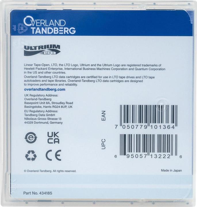 Produktbild Tandberg Data Tandberg Lto Cleaning Cartridge (LTO-1 Ultrium)