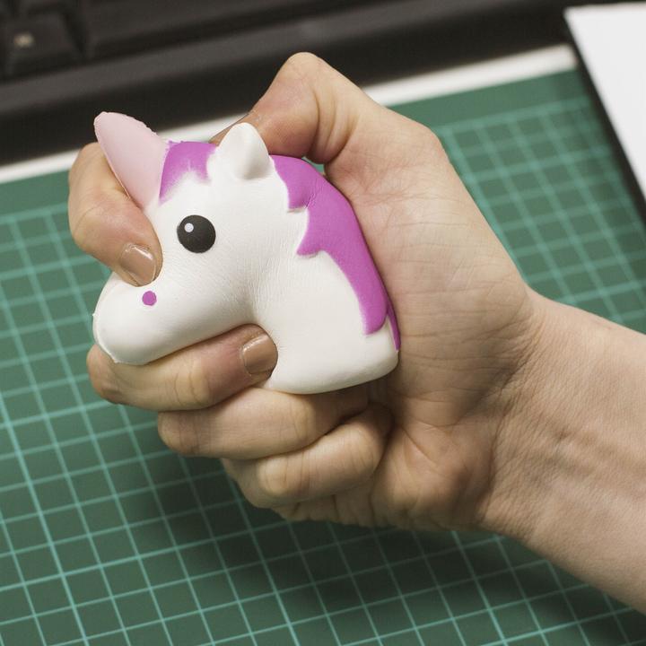 Actual product image Novelty Anti-Stress-Ball Einhorn