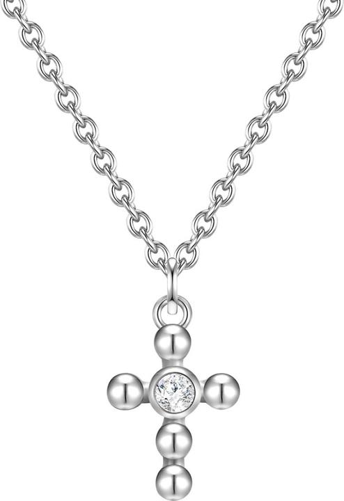 Produktbild Glanzstücke München Damen Kreuz Sterling Silber Topas silber 40,0 cm Basiskette + 5,5 cm Verlängerung - 31520 (Sterling Silber, 40 - 45.5 cm)