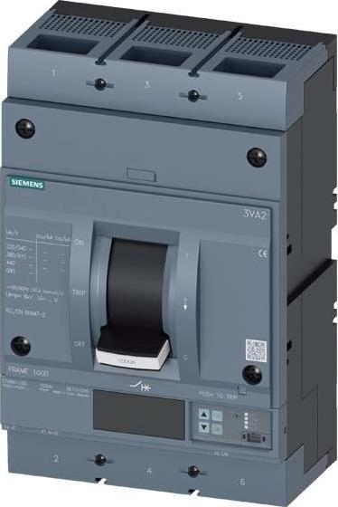 Produktbild Siemens Leistungsschalter 1000A 3p 400-1000A/In 3VA2510-7KQ32-0AA0