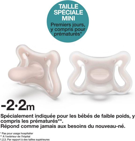 Actual product image Suavinex Soother 0.0 silicone symmetrical 2M