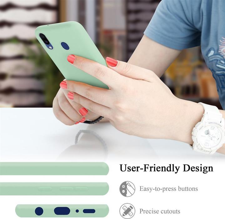 Actual product image Cadorabo TPU Liquid Silicone Case Cover (Samsung Galaxy M20)