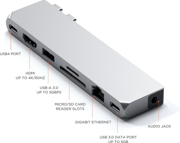 Actual product image Satechi Pro Hub Max (USB-C, 8 Ports)