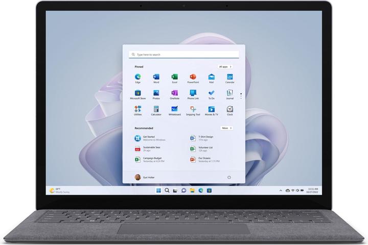 Image du produit Microsoft Surface Laptop 5 R1U-00005 Platine i5-1245U 8GB/512GB SSD 13" QHD Touch W10P (13.50", Intel Core i5-1245U, 8 Go, 512 Go, DE)