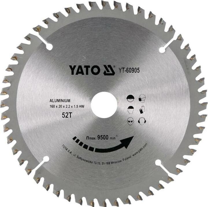 Produktbild Yato Kreissäge für Aluminium 160x52x20mm YT-60905