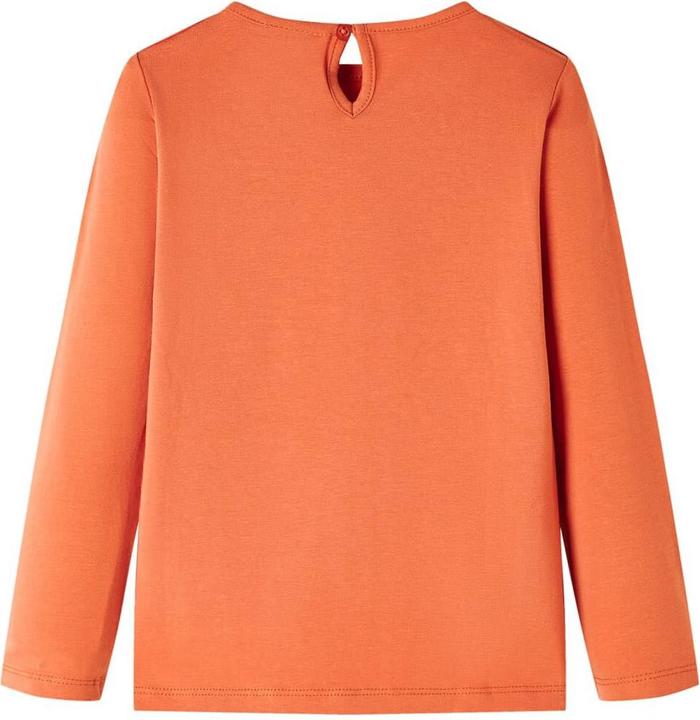 Image du produit VidaXL T-shirt manches longues enfant orange foncé 104,Matière : 95 (104)