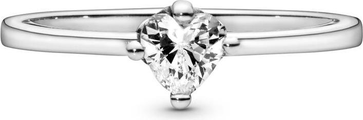 Immagine prodotto Pandora Anello solitario con cuore chiaro (56, 925 Argento)