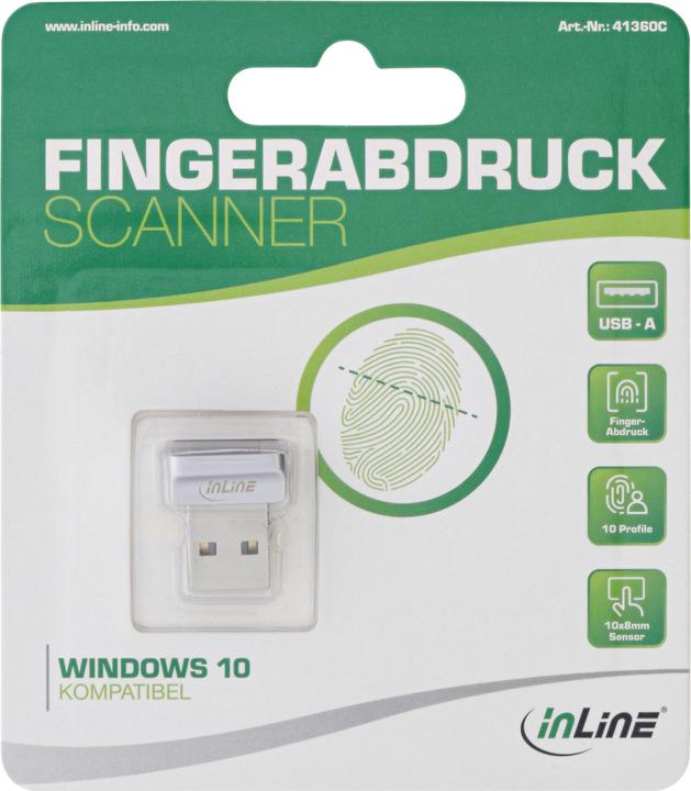Actual product image InLine USB Fingerabdruck Scanner (USB 2.0)