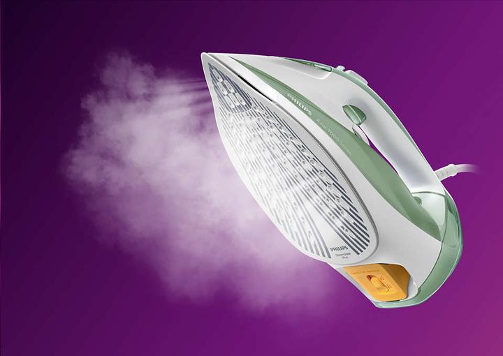 Produktbild Philips 7000 series DST7012/70 iron Steam iron SteamGlide Plus soleplate Green, Grey (2600 W, 220 g/min)