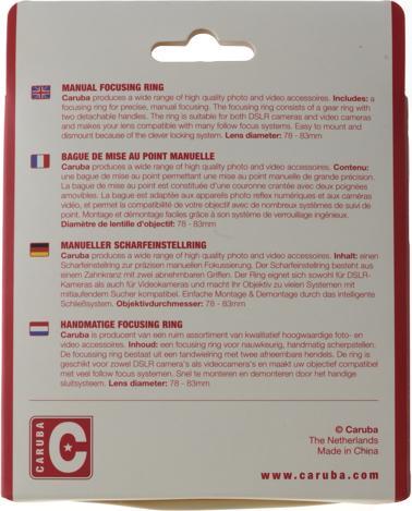 Immagine prodotto Caruba anello di messa a fuoco manuale 74 78 mm