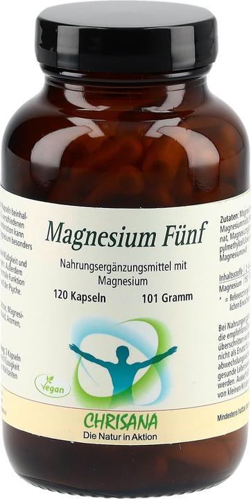 Actual product image Chrisana Magnesium fünf Kapsel (120 Piece, Capsules, 269 g)
