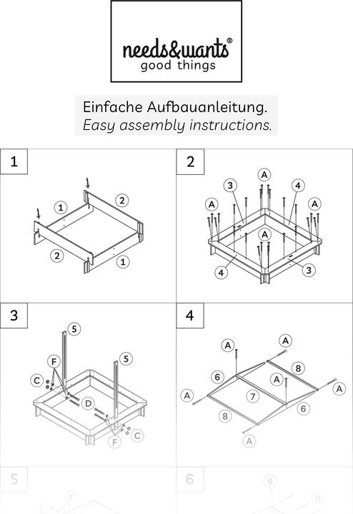 Actual product image Needs&Wants Sunplaya4" with roof and cover