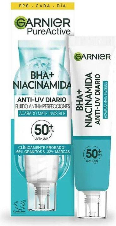 Garnier PURE ACTIVE BHA + niacinamide fluid against skin impurities SPF50+ 40 ml (40 ml)