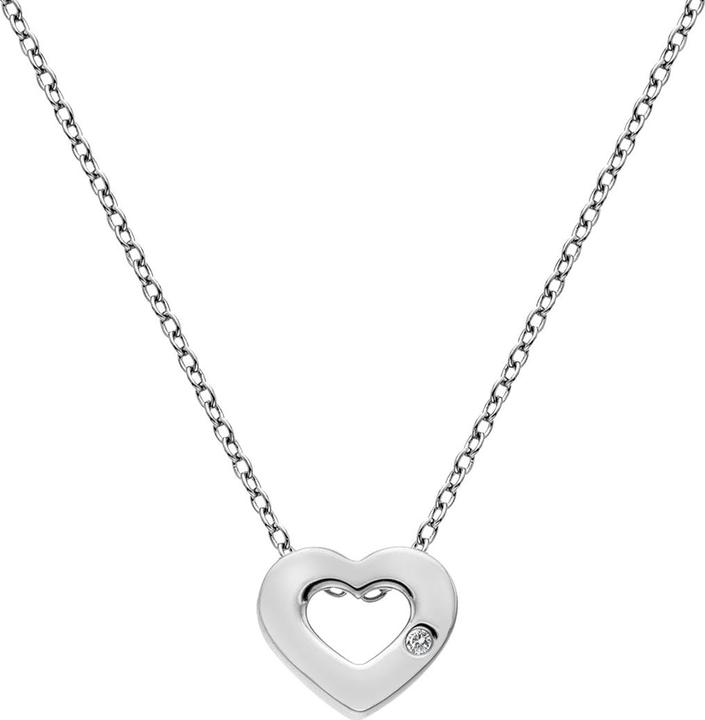 Hot Diamonds Diamant Amulett Herz Halskette (Silber 925, 40 - 45 cm)