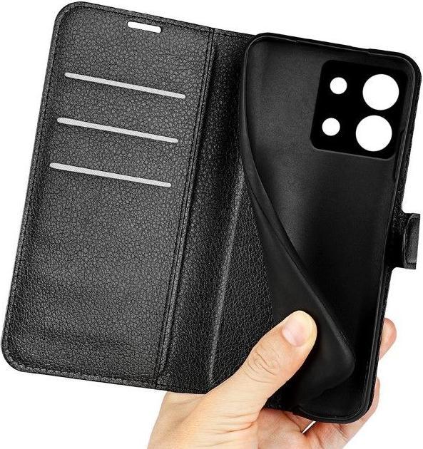 Actual product image MU Classic Litchi Leather Bookcover Series (Xiaomi Redmi Note 13 Pro 5G)